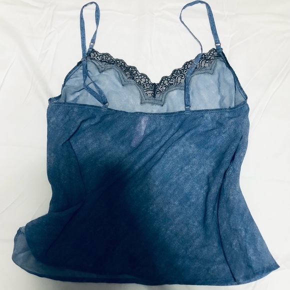 Fenty lace camisole Size 1X EUC light blue - Picture 4 of 4
